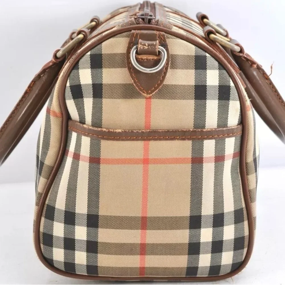 Burberry Nova Check Canvas Leather 2Way Shoulder Hand Bag Beige | Women’s | Used